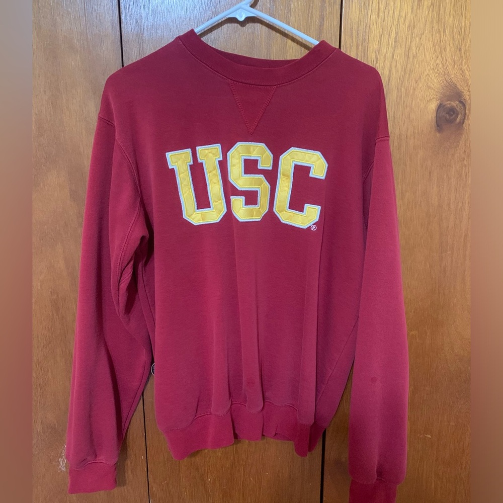 USC Logo Red Sweatshirt - University of Southern California